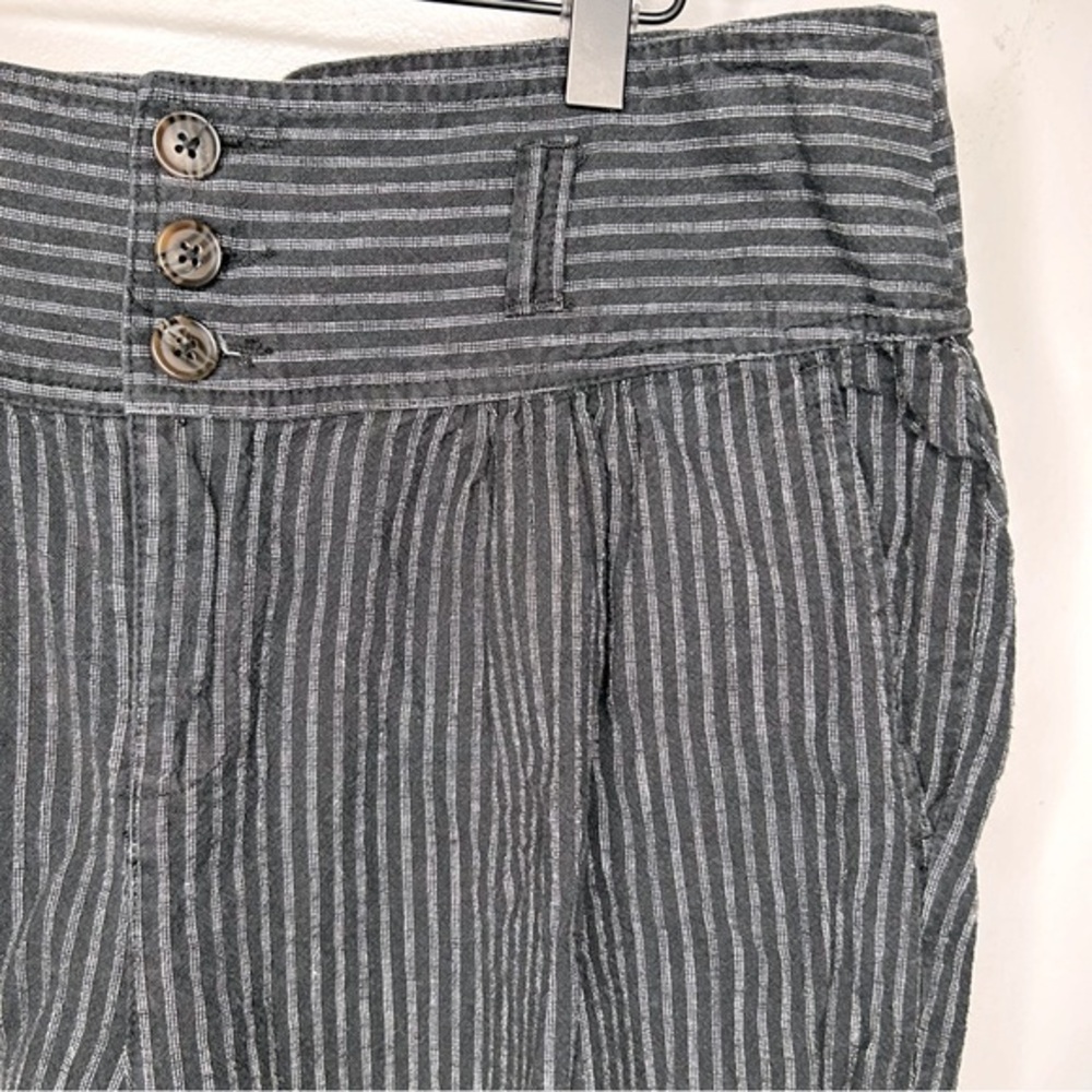 Sundance Amelia Black Striped Linen‎ Pants Size 12 - Picture 6 of 8